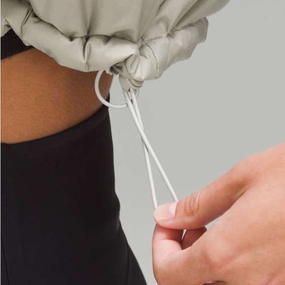 LULULEMON Wunder Puff Super-Cropped Vest Heathered Raw Linen - Picture 5 of 14